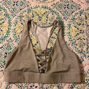 Pink Victoria’s Secret sports bra